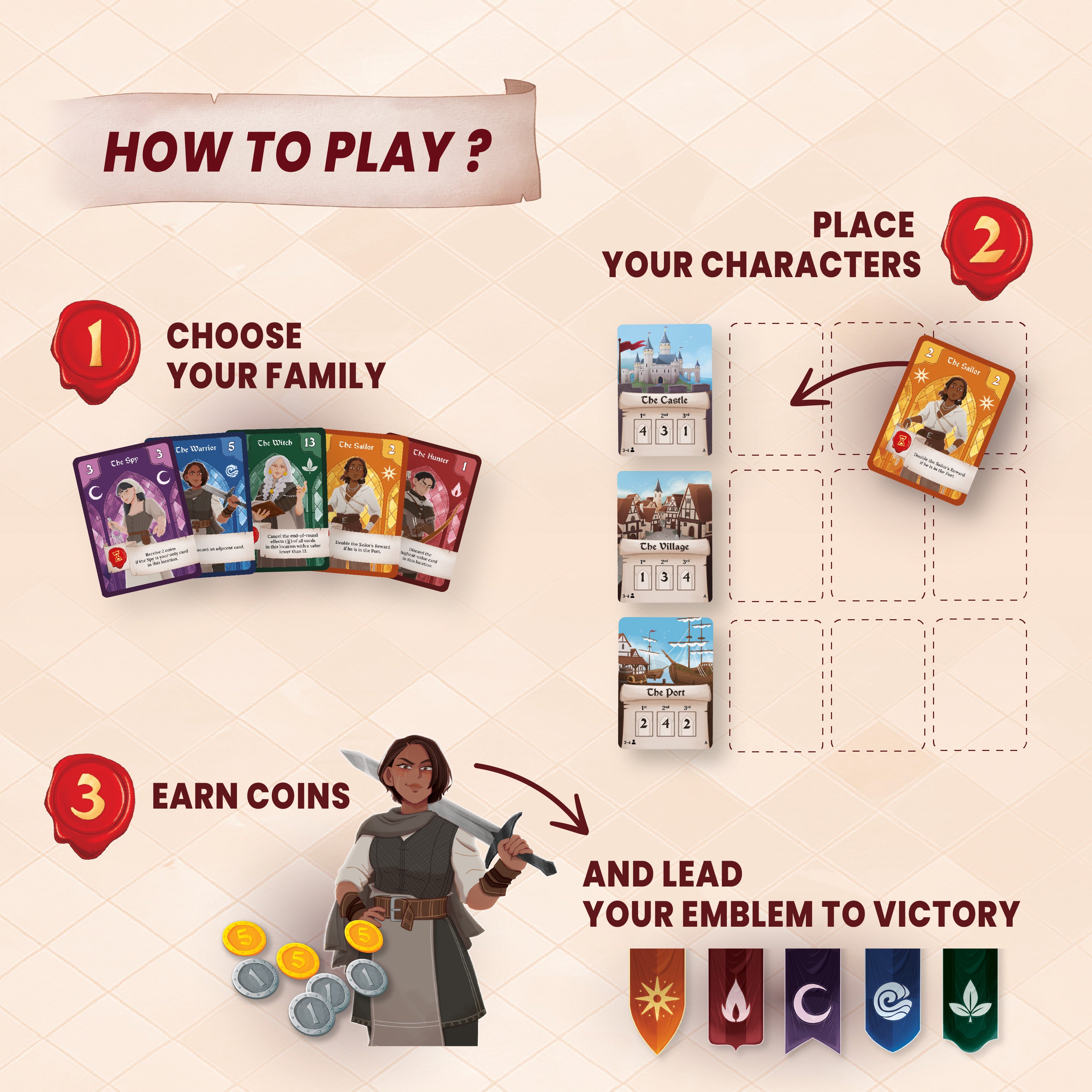 EMBLEMS - THE GAME OF SCHEMES AND STRATEGY
