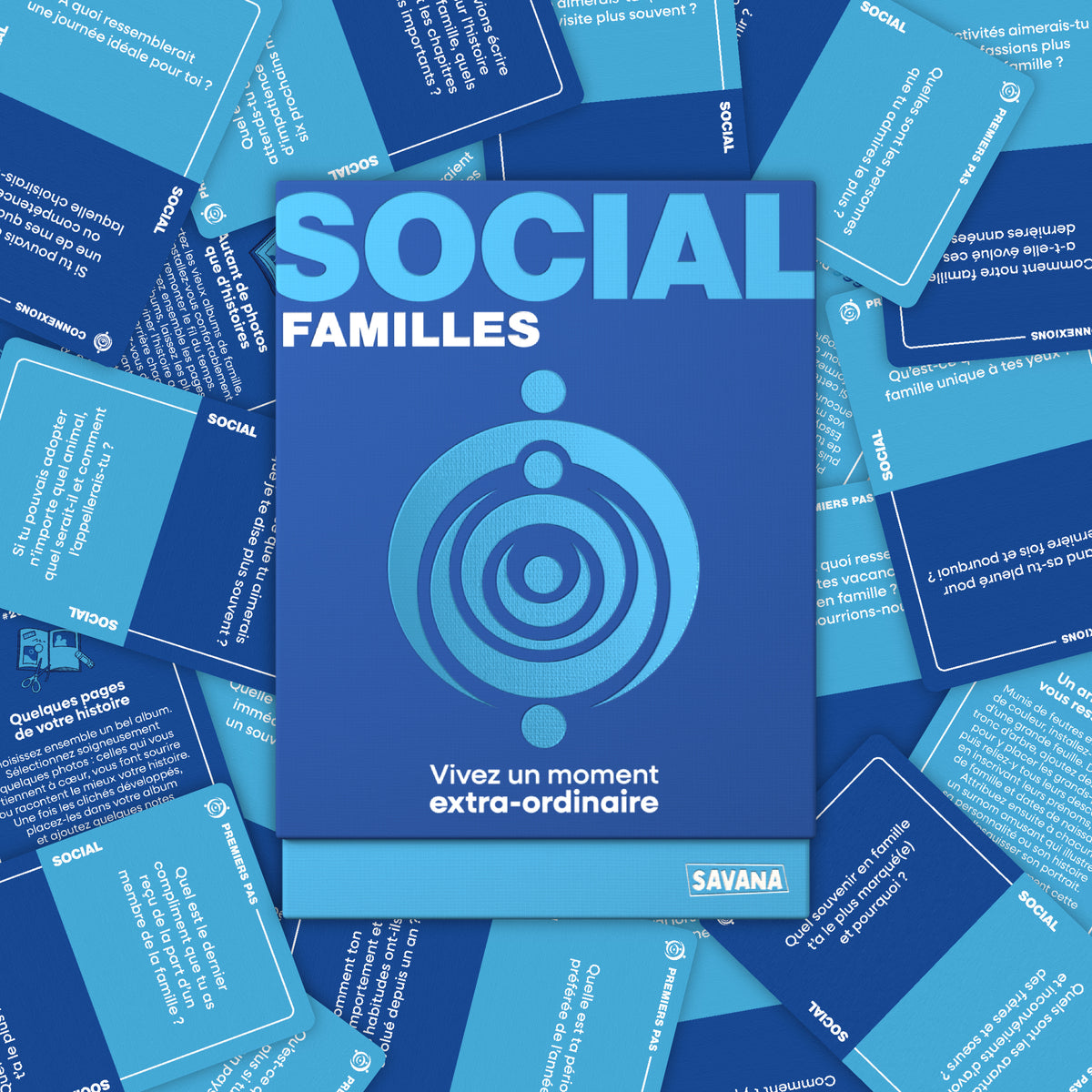 Social Familles – jeu de cartes de conversation SAVANA
