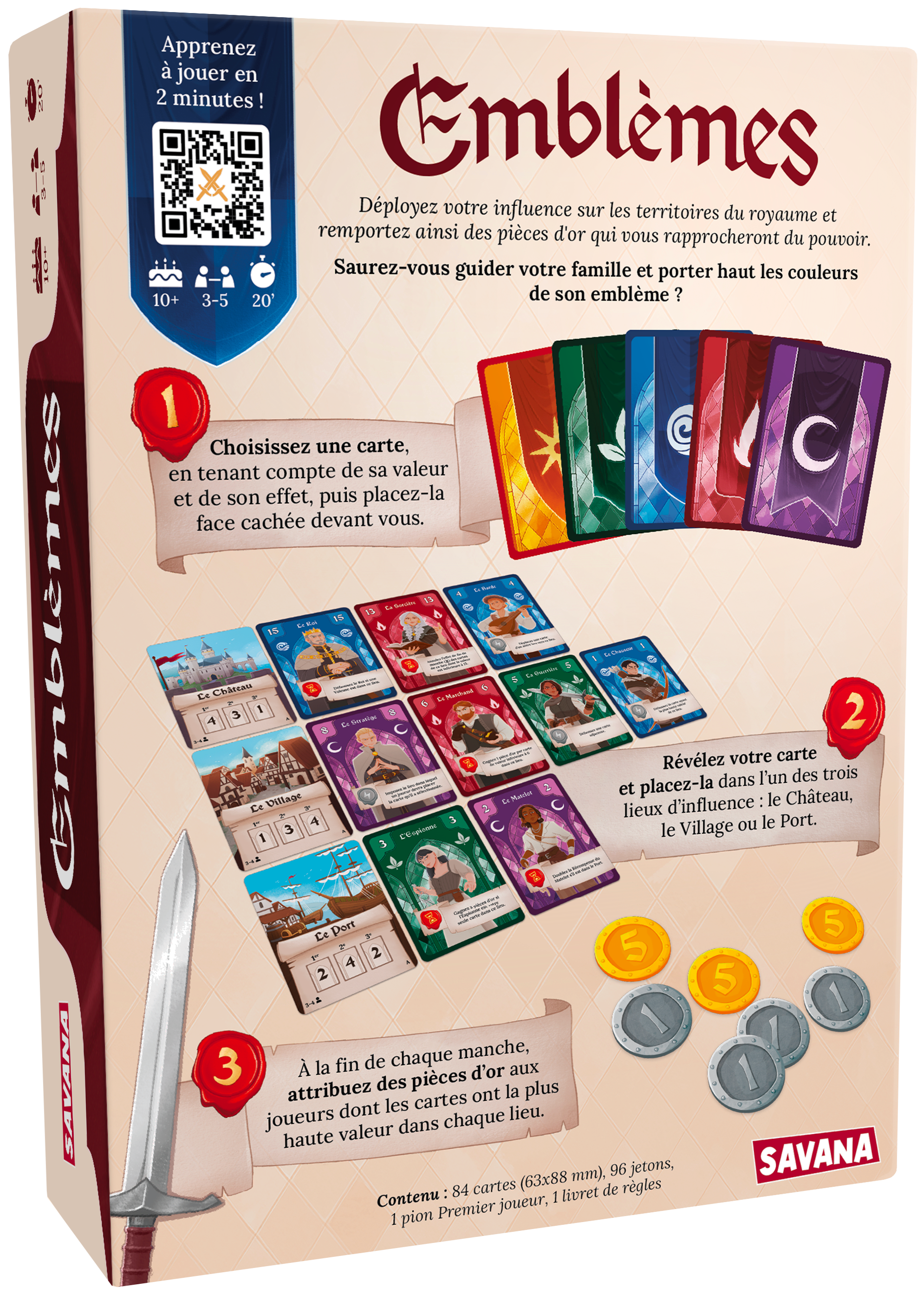 EMBLÈMES – LE JEU DE STRATÉGIE ET DE FOURBERIES