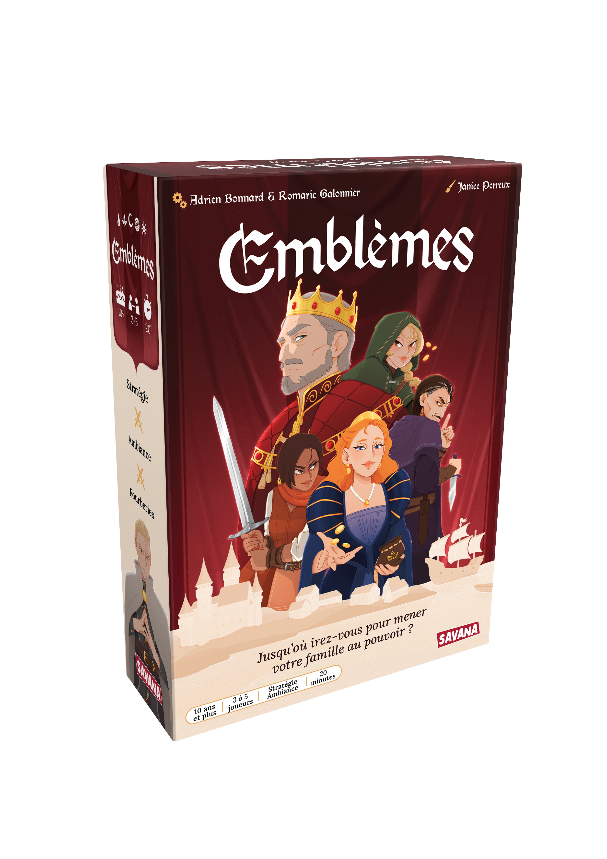 EMBLÈMES – LE JEU DE STRATÉGIE ET DE FOURBERIES