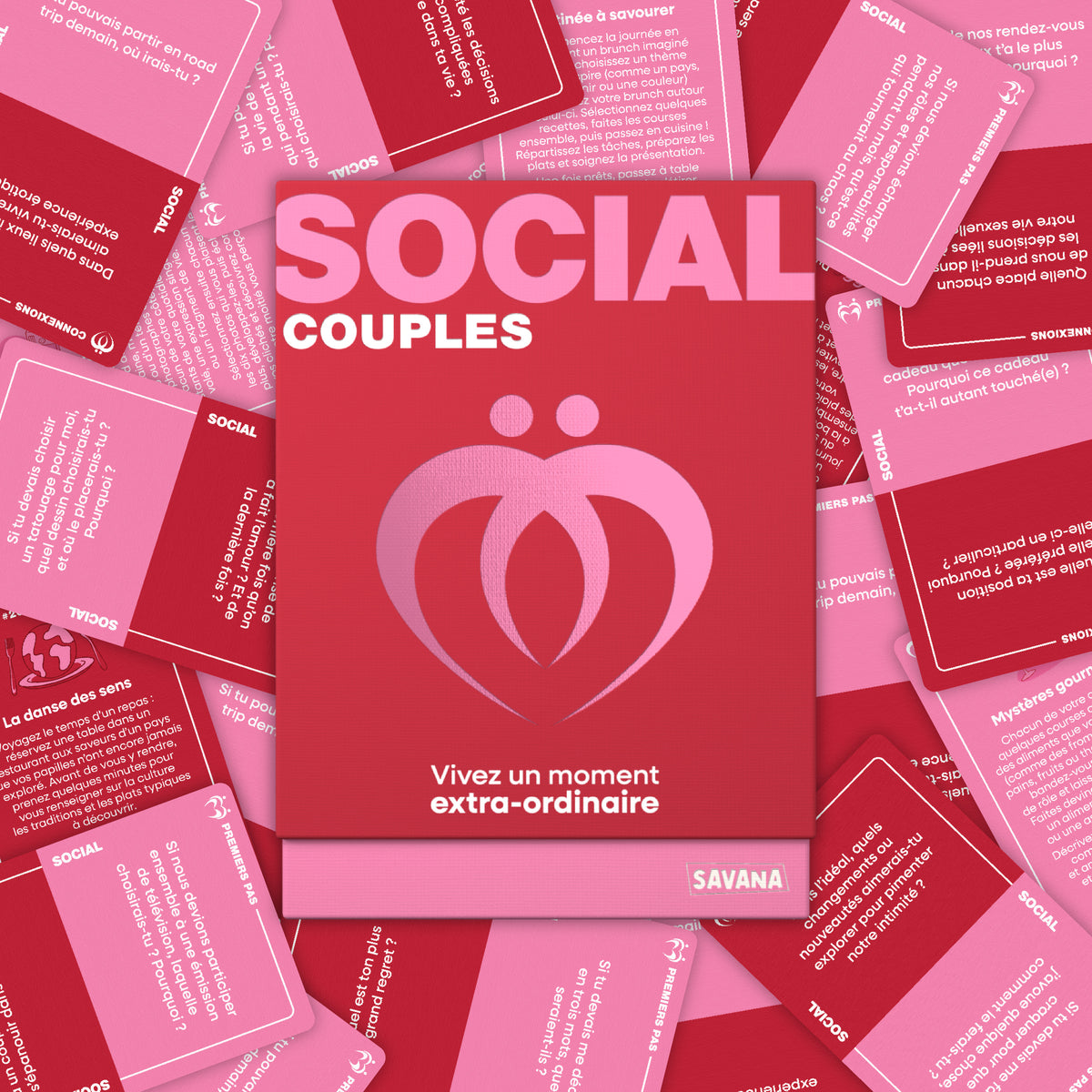 Social Couples – jeu de cartes de conversation SAVANA
