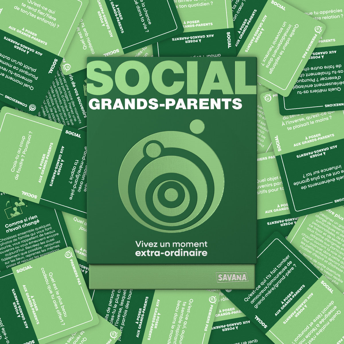 Social Grands-Parents – jeu de cartes de conversation SAVANA