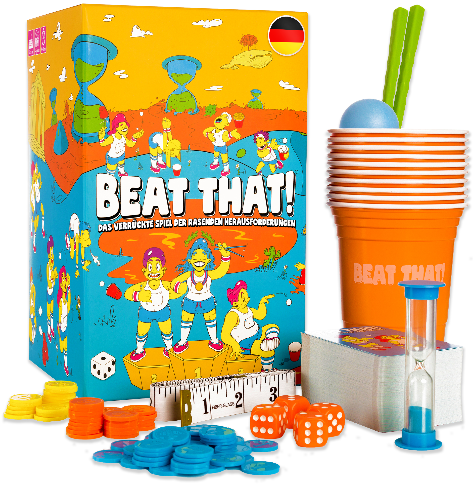 Beat That Spielbox und Inhalt